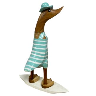 Bamboo root male surfer duck